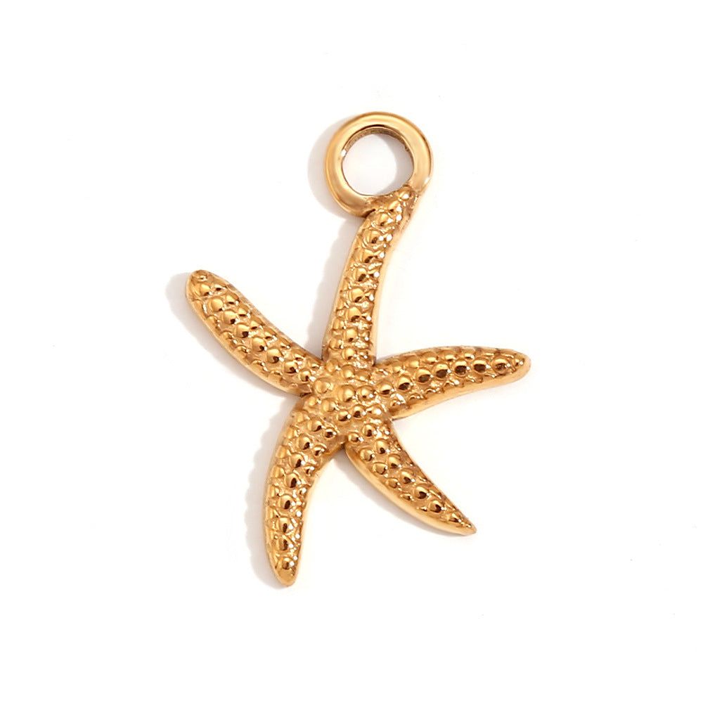 Wholesale Retro Geometric Stainless Steel 18K Gold Plated DIY Jewelry Accessories